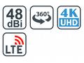EVOLVEO Jade 1, aktivní venkovní anténa FM, DAB+, 