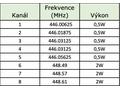 EVOLVEO FreeTalk 2W, PMR vysílačka s výkonem 0,5 a