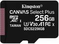 KINGSTON Canvas Select Plus 256GB microSD, UHS-I, 