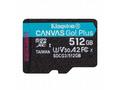 Kingston MicroSDXC karta 512GB Canvas Go! Plus, R: