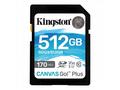 Kingston SDXC karta 512GB Canvas Go! Plus, R:170, 