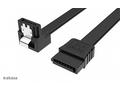 AKASA - Proslim SATA kabel 90° - 50 cm