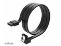 AKASA - Proslim SATA kabel 90° - 50 cm