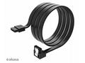 AKASA - Proslim SATA kabel 90° - 100 cm