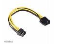 AKASA - 12V ATX 8-Pin na PCIe 6+2 pin adaptér