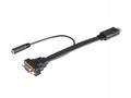AKASA kabel HDMI na VGA, s audio kabelem, 20cm, če