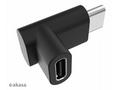 AKASA adaptér USB3.1 Gen2 Type-C na Type-C, 2ks v 
