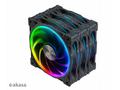 přídavný ventilátor Akasa SOHO AR LED 12 cm RGB 3 