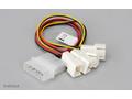 Akasa - 4-pin CPU Molex na 4 x 3-pin fan