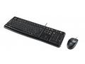 LOGITECH set MK120, Drátová klávesnice + myš, USB,