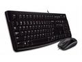 LOGITECH set MK120, Drátová klávesnice + myš, USB,