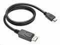 Kabel C-TECH DisplayPort, HDMI, 1m, černý