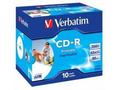 VERBATIM CD-R(10-Pack)Jewel, Printable, DLP, 52x, 