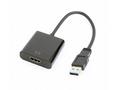 GEMBIRD Redukce USB 3.0 - HDMI, M, F, 15cm, černý