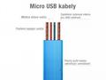 AVACOM MIC-40B kabel USB - Micro USB, 40cm, modrá