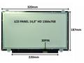 LCD PANEL 14,0" HD 1366x768 30PIN MATNÝ, ÚCHYTY NA