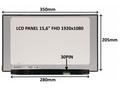LCD PANEL 15,6" FHD 1920x1080 30PIN MATNÝ IPS, BEZ
