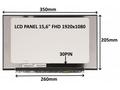 LCD PANEL 15,6" FHD 1920x1080 30PIN MATNÝ IPS, BEZ