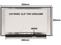 LCD PANEL 15,6" FHD 1920x1080 40PIN MATNÝ IPS 120H