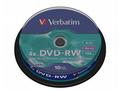 VERBATIM DVD-RW 4,7GB, 4x, 10pack, spindle