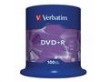 VERBATIM DVD+R 4,7GB, 16x, 100pack, spindle