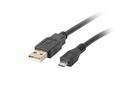 LANBERG Kabel USB 2.0 AM, Micro, 1m, černý