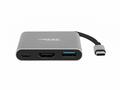 Natec multiport adaptér Fowler MINI USB-C PD, USB 