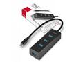 AXAGON HUE-S2C, 4x USB 3.0 CHARGING hub, micro USB