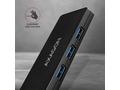 AXAGON HUE-G1A, 4x USB 3.2 Gen 1 SLIM hub, kabel T