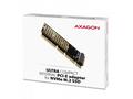 AXAGON PCEM2-1U, PCIe x16, x8, x4 - M.2 NVMe M-key