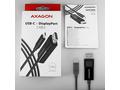 AXAGON RVC-DPC, USB-C -> DisplayPort redukce, kabe