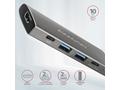 AXAGON HMC-5G2, USB 10Gbps hub, porty 2x USB-A, 2x