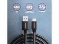 AXAGON BUMM-AM10AB, HQ kabel Micro USB <-> USB-A, 