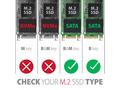 AXAGON EEM2-SA, USB micro-B 3.2 Gen 1 - M.2 SATA S