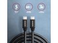 AXAGON BUCM3-CM30AB, SPEED kabel USB-C <-> USB-C, 