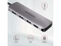 AXAGON HMC-HCR3A, USB 3.2 Gen 1 hub, porty 3x USB-