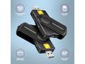 AXAGON CRE-SMP2A, USB-A PocketReader 4-slot čtečka
