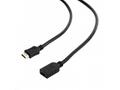 Kabel HDMI-HDMI M, F 1,8m, 1.4, prodlužovací černý