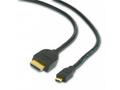 Kabel HDMI-HDMI micro 1,8m, 1.3, M, M stíněný,zl.,