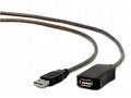 Gembird aktívny predlžovací kábel USB 2.0 (M-F), 1