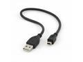 Kabel USB A-MINI 5PM 2.0 30cm HQ, zlac kontakty