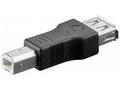 PremiumCord USB redukce A-B, Female, Male