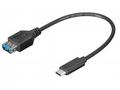 PremiumCord Adaptér USB-C (M) - USB 3.0 A (F), 0,2