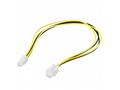 PremiumCord kabel napájecí prodluž. P4(4piny) 34cm