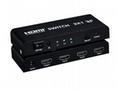 PremiumCord HDMI switch 3:1 kovový, dálkové ovl.