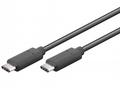 PremiumCord USB-C, male - USB-C, male, černý, 0,5m