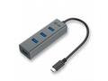 i-tec USB HUB 3.1 Type C METAL, 4 porty, USB 3.0, 