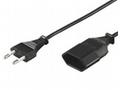 PremiumCord Kabel síťový prodlužovací dvojvidlice 