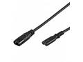 PremiumCord Kabel síťový prodlužovací IEC 60320 C7