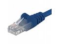 PremiumCord Patch kabel UTP RJ45-RJ45 CAT6 1m modr